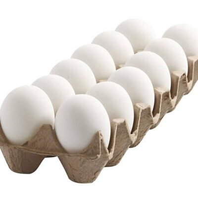 12 White Eggs